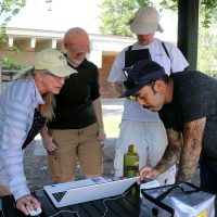 students in drone class