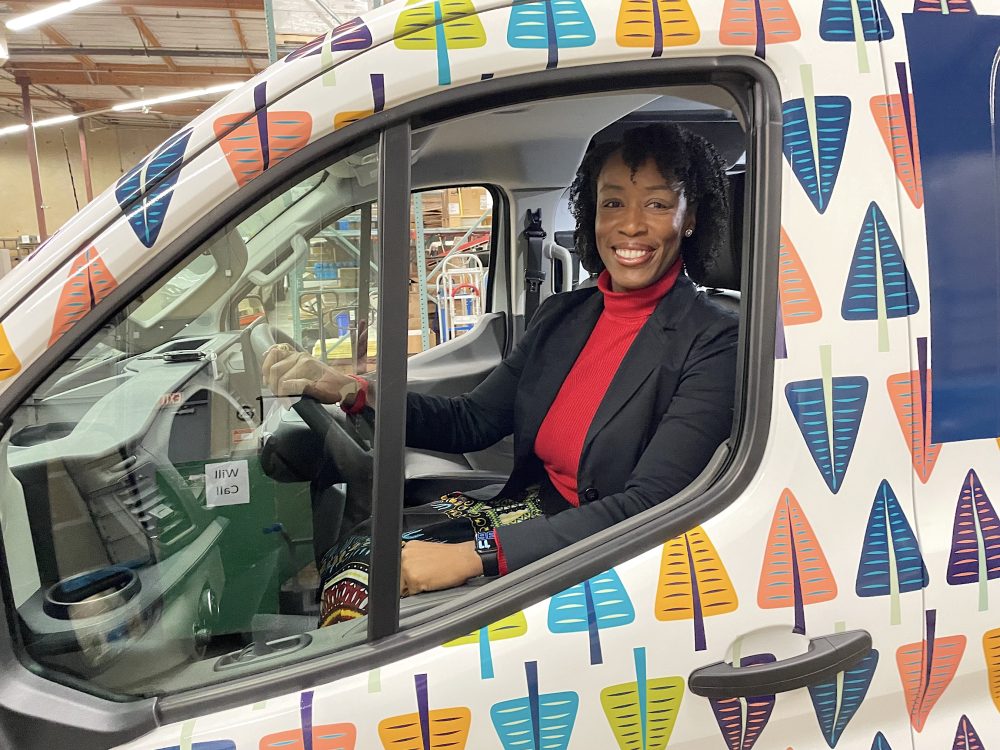 Dr. Bennings in driver's seat