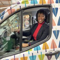 Dr. Bennings in driver's seat