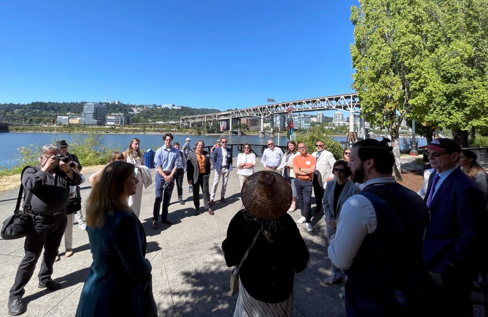 Semiconductor partners took a tour of OMSI's planned development