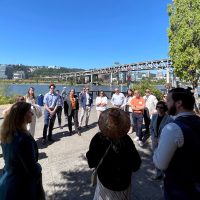 Semiconductor partners took a tour of OMSI's planned development