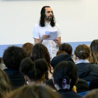 Gabriel Higuera speaking