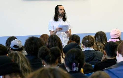 Gabriel Higuera speaking