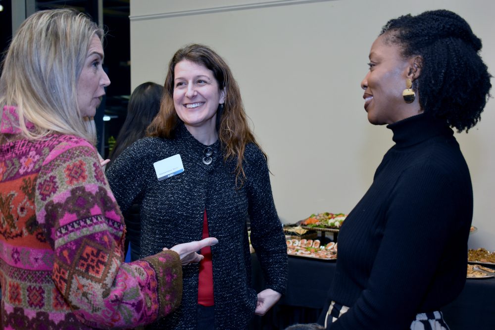Courtney Neron with Laurie Wagner and Dr. Bennings.