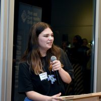 Student speaker Kadence Hoover.