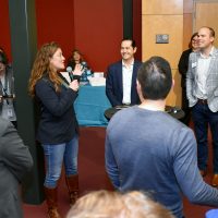 Dacia Grayber addresses the attendees.