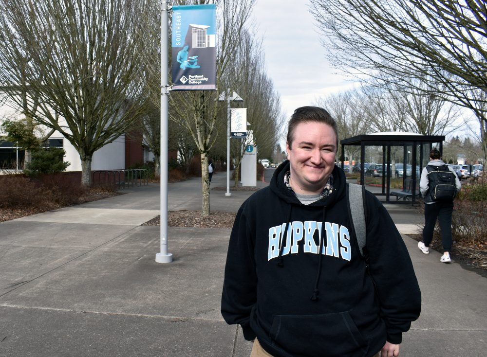 Neamhain Virtue on SE Campus, smiling.