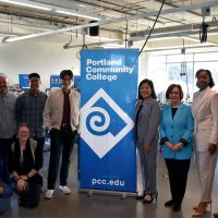 Group photo with students.