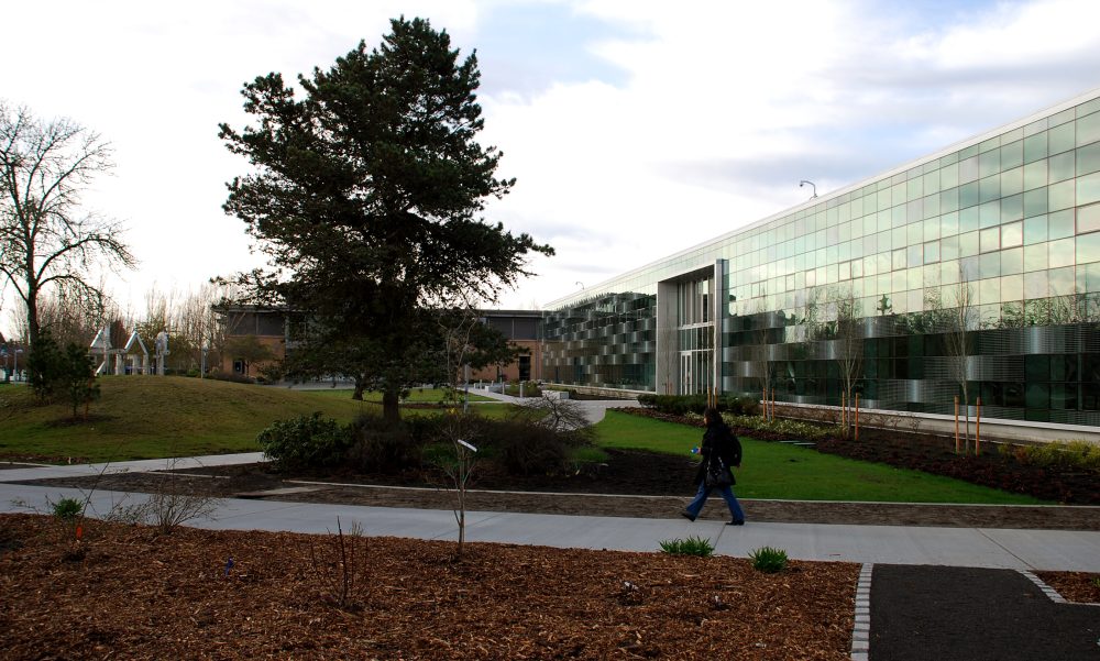Rock Creek Campus, lady walking by