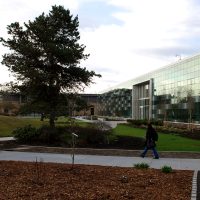 Rock Creek Campus, lady walking by