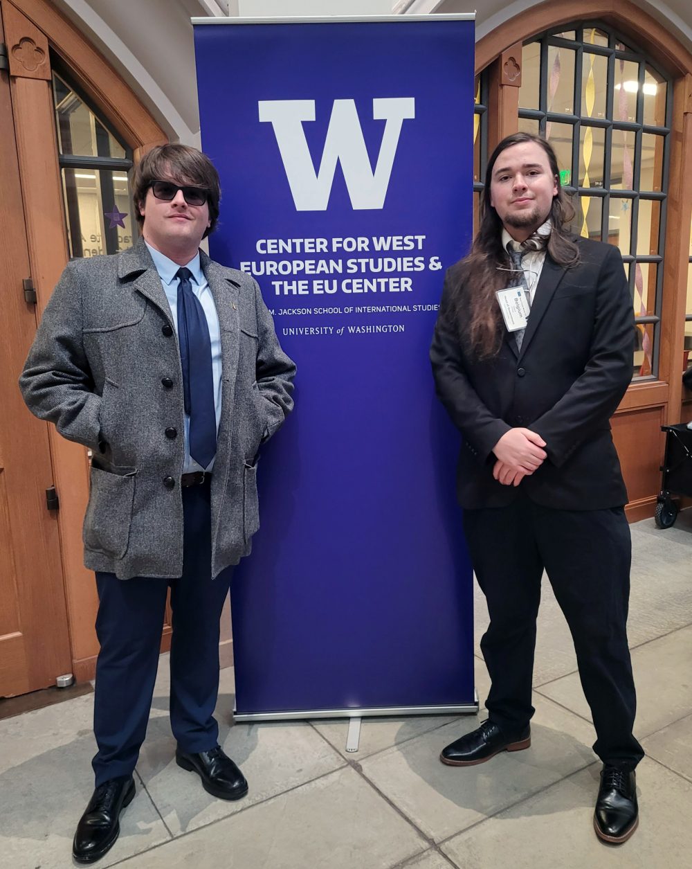 From left, students Luke Lodahl and Teague O'Hara study PCC Political Science.