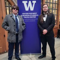 From left, students Luke Lodahl and Teague O'Hara study PCC Political Science.