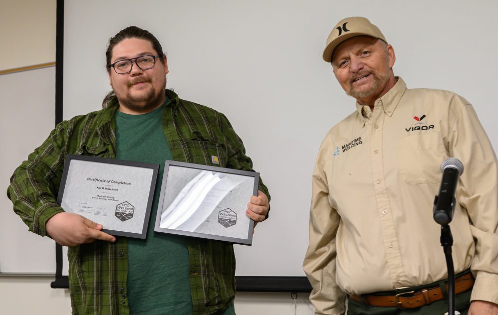 Kai Blanchard with Todd Barnett.