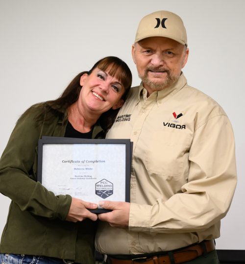 Rebecca White with Todd Barnett