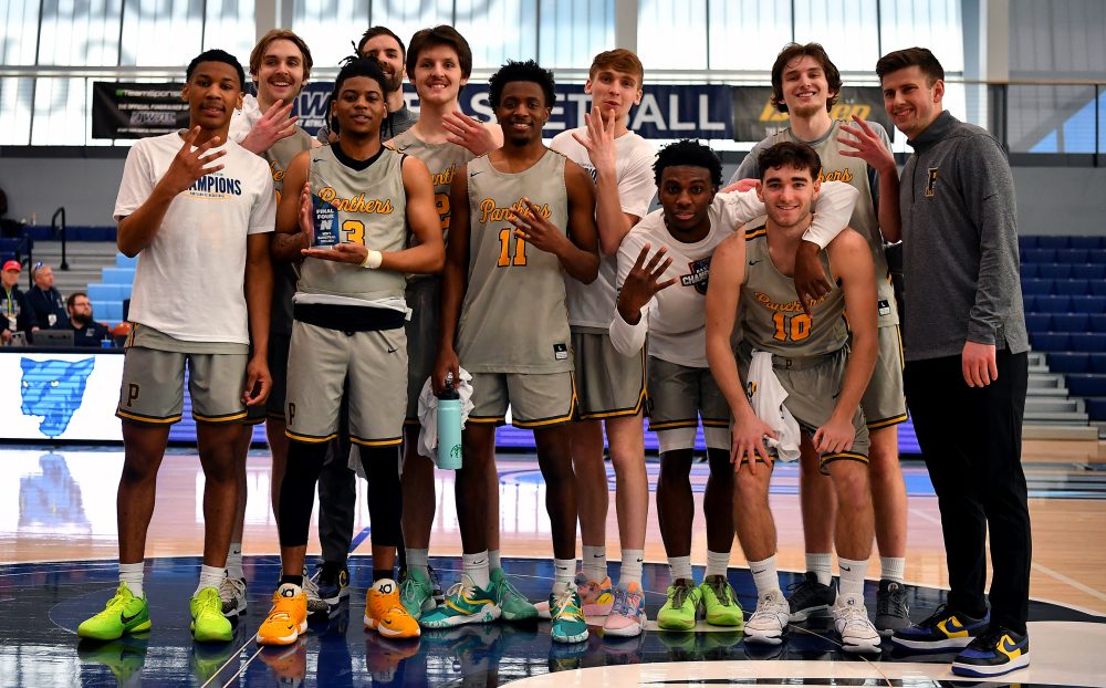 Team photo after big win.