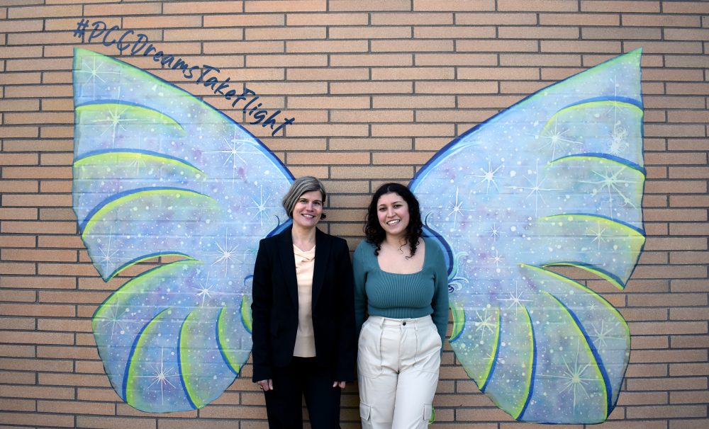 Yareli Cornejo Torres with instructor Alissa Leavitt.