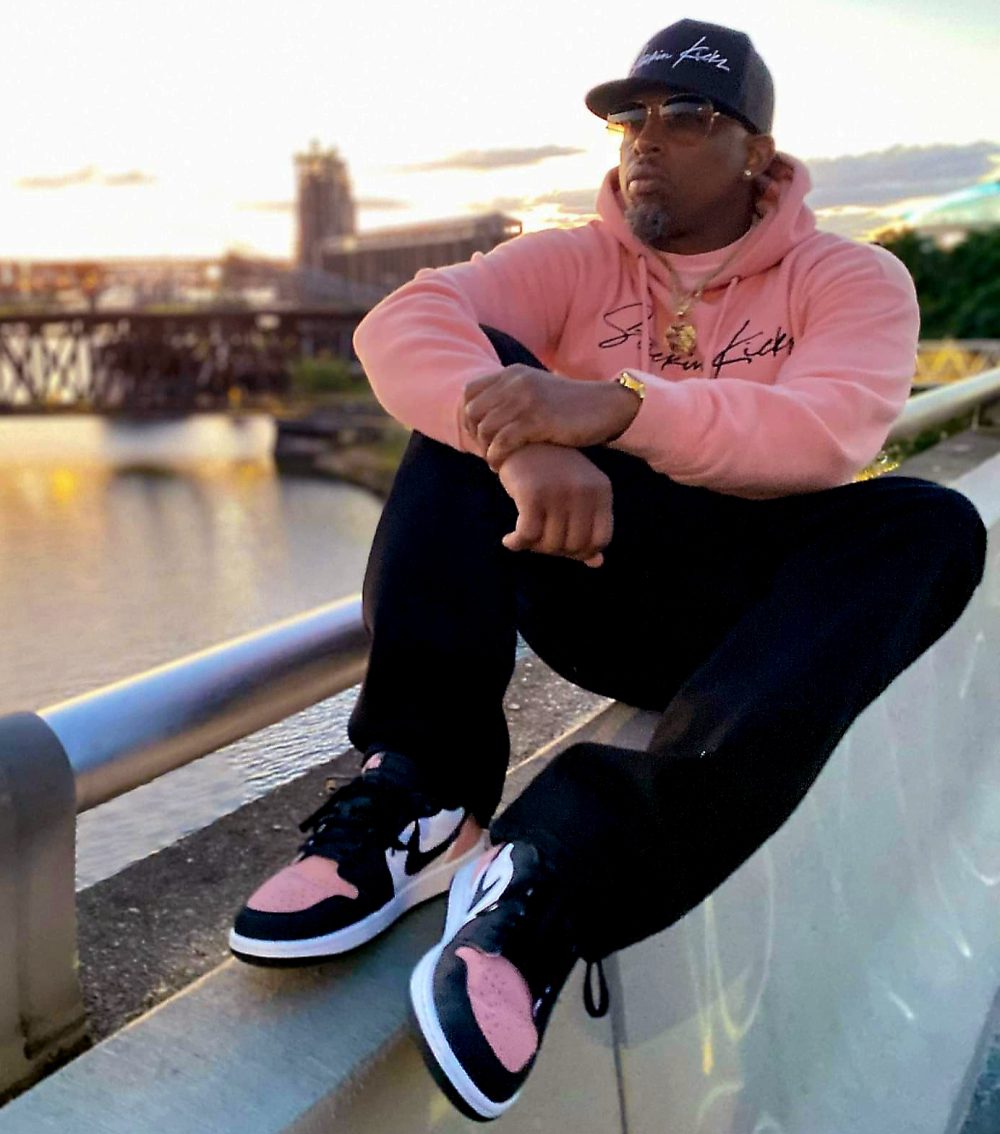 David posing on PDX bridge