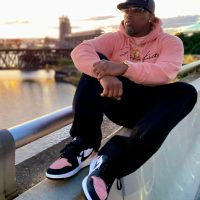 David posing on PDX bridge