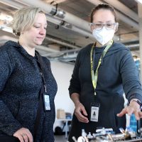 Diane with Quick Start faculty.