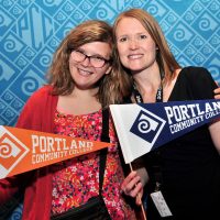 Candice Bland with Foundation Executive Director Christina Kline.