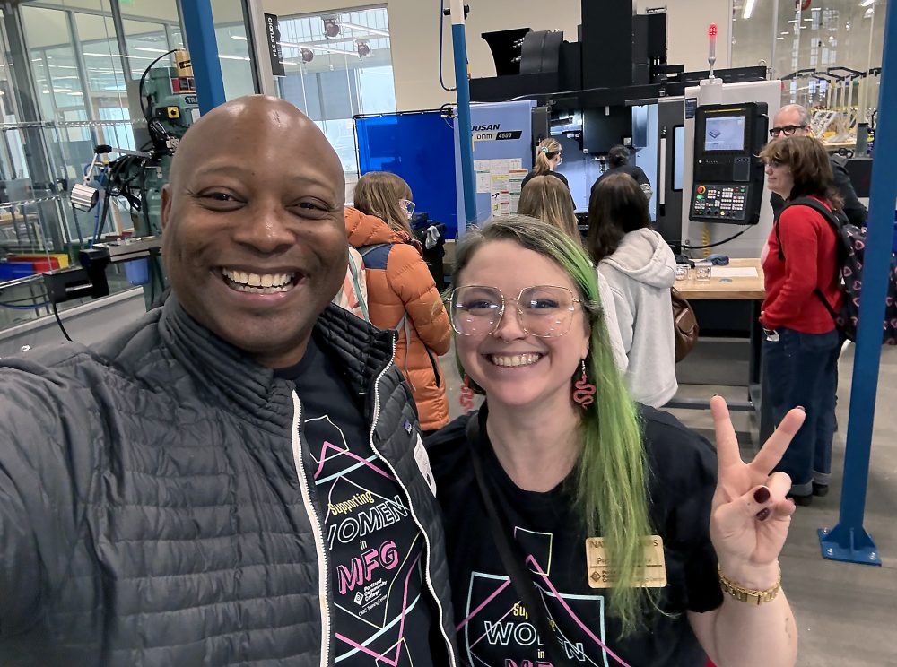 Natalee Phelps with Prentice Davis.