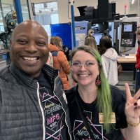 Natalee Phelps with Prentice Davis.