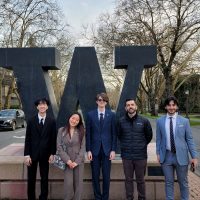 From left, Kevin Le, Eleanor Song, Jacob Weiner, Robert Asaadi and Laith Dababneh.