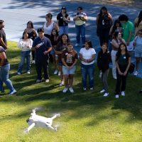 Drone demo with Latino Network students