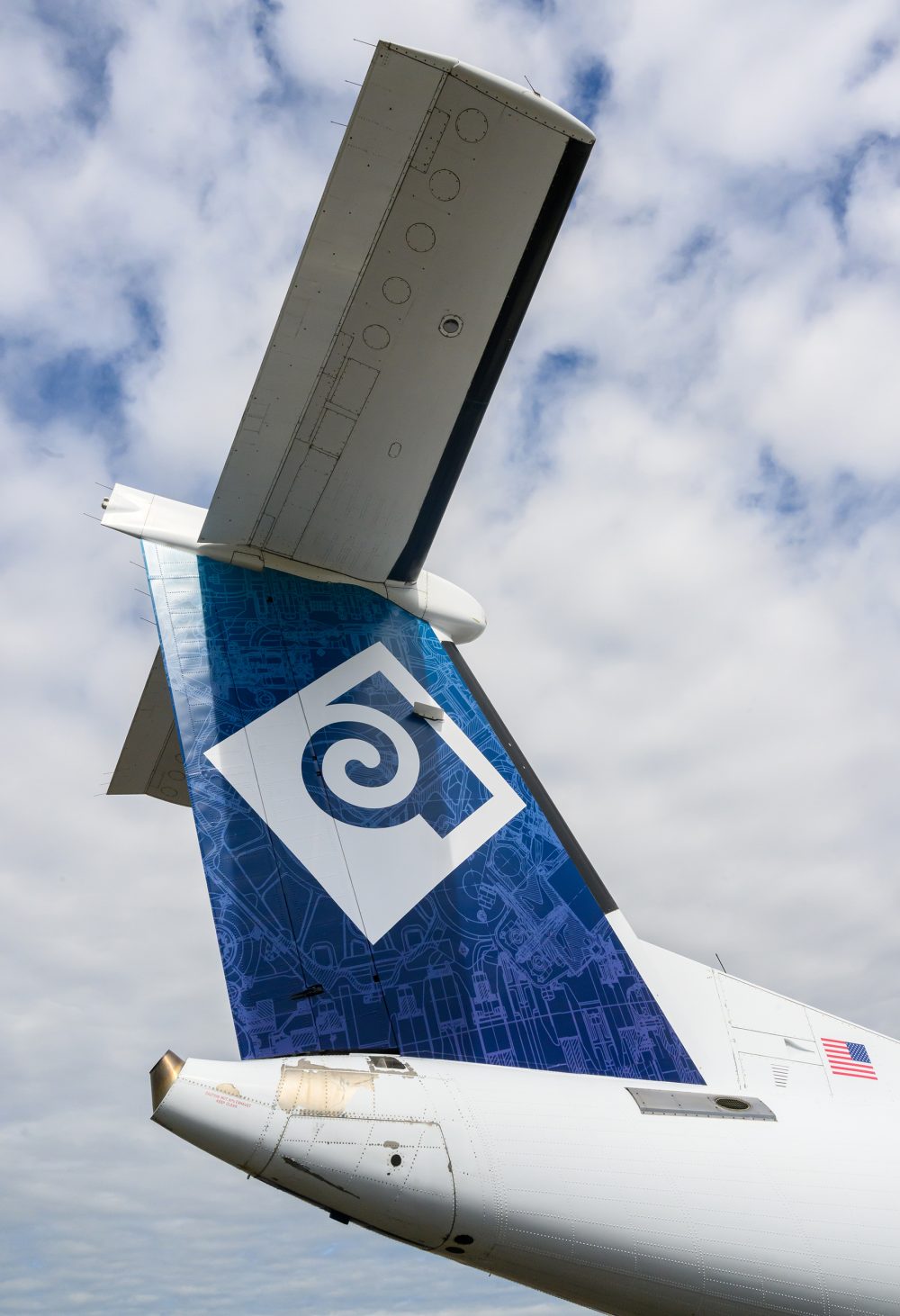 The Q400 tail design.