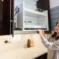 Yuriko Ose in the kitchen.