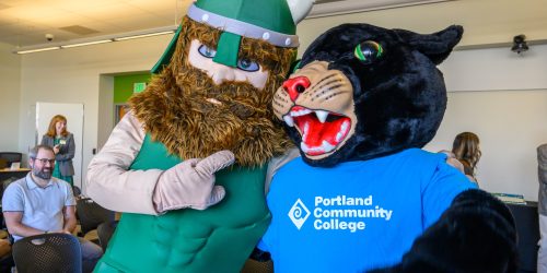 Viktor the Viking and Poppie the Panther