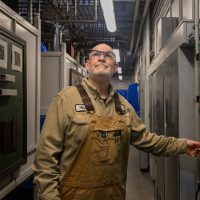 Matt Scott in the lab