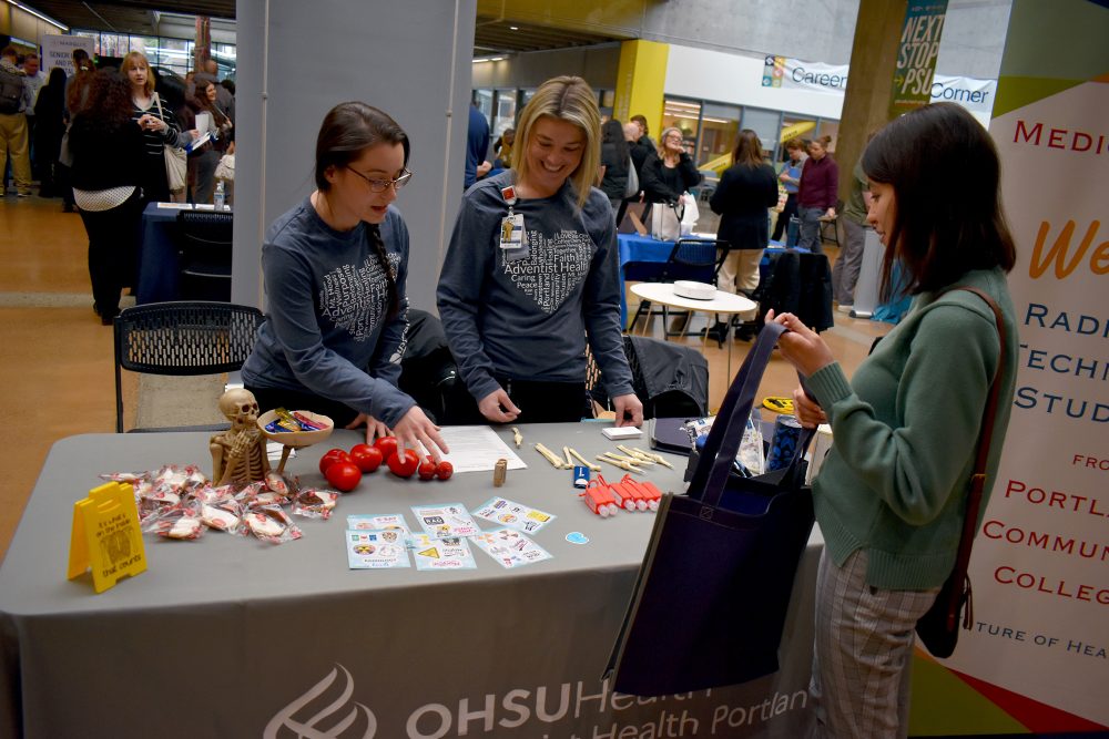 Healthcare jobs fair.