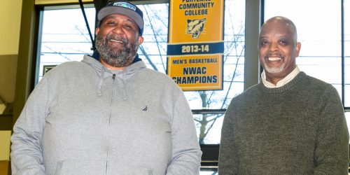 Tyrone White and Tony Broads at Jefferson HS.