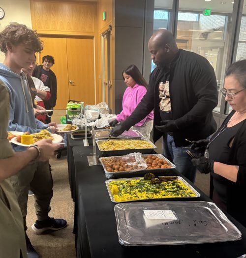The event's food was sweet and spicy.
