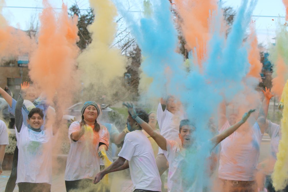 Holi at Cascade Campus.