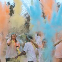 Holi at Cascade Campus.