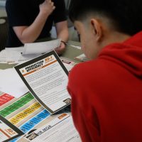 student engaged in activity