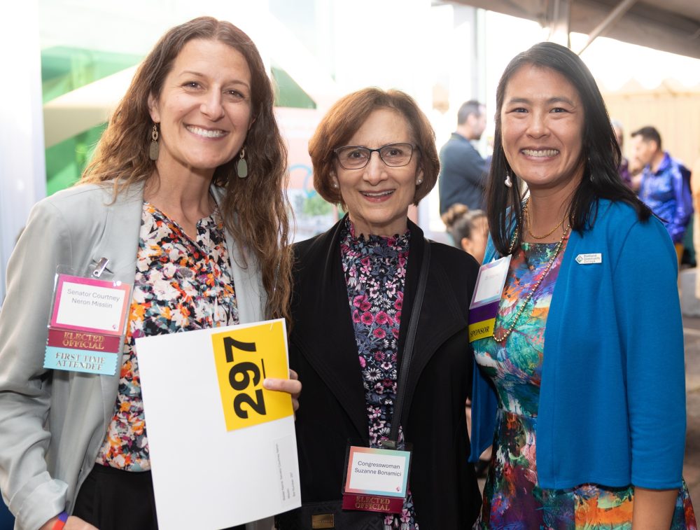 Left to right, State Sen. Courtney Neron Misslin, Congresswoman Sizanne Bonamici and PCC Acting President Dr. Katy Ho.