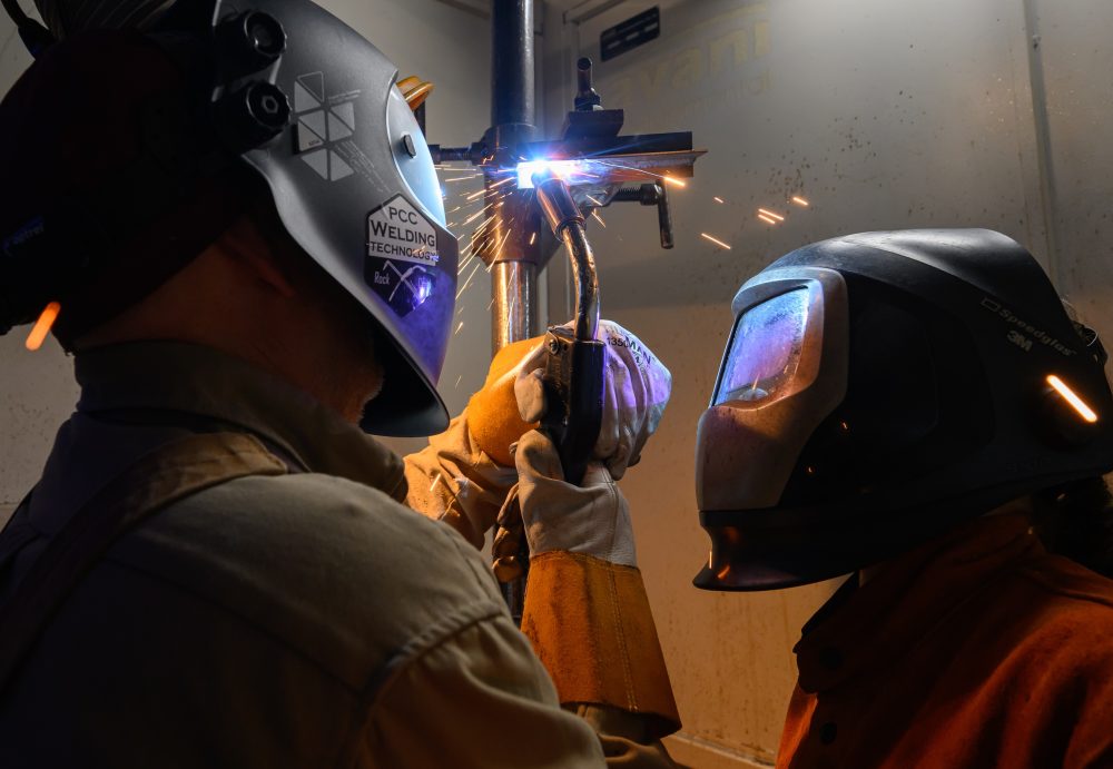 Welding and manufacturing.