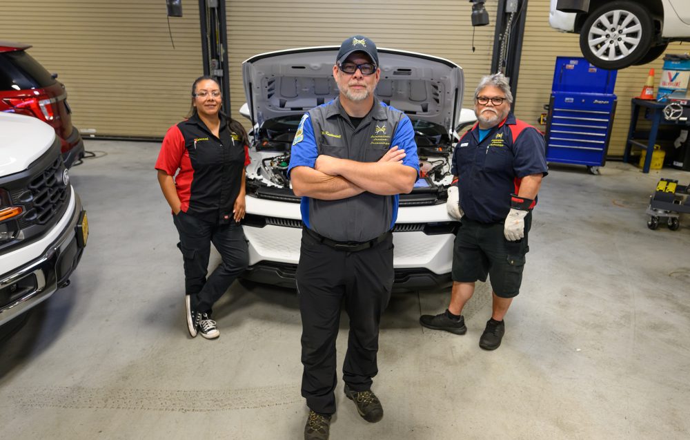 Rick Cruz and Janet Gallegos. Instructor Jay Kuykendall