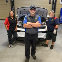 Rick Cruz and Janet Gallegos. Instructor Jay Kuykendall