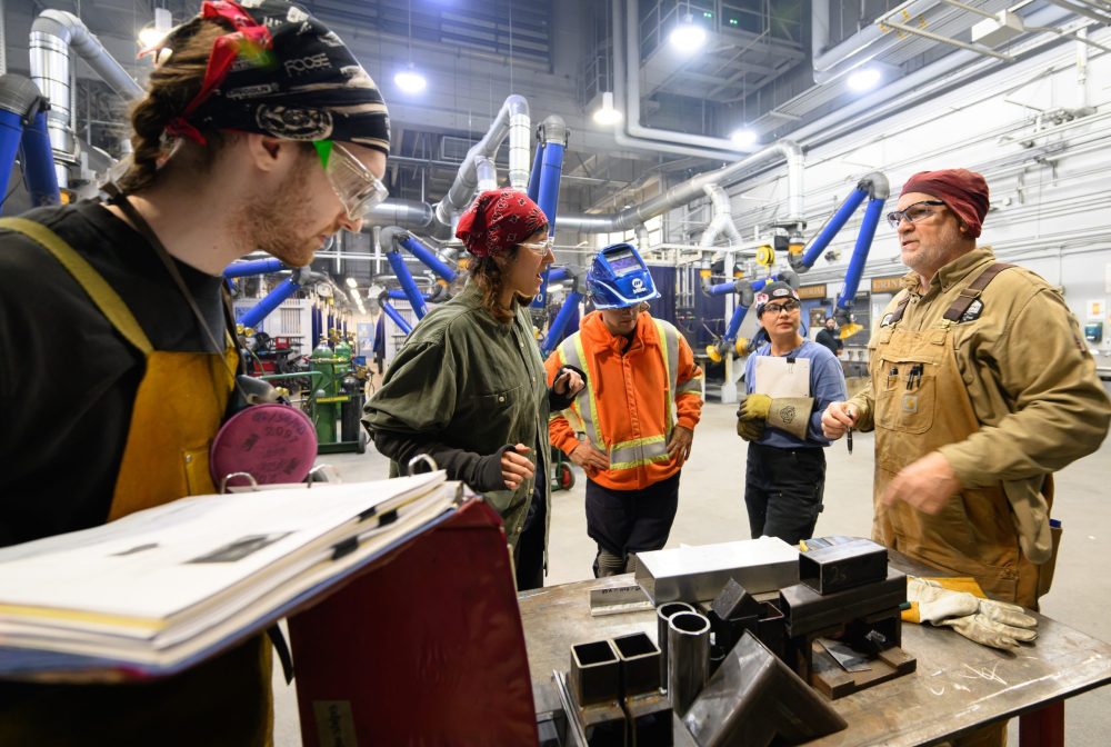 A welding class