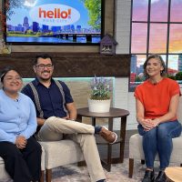 Efraín Rivas-Flores, dean of College Access Programs and Liz Mota, DREAMers and Latine Student Success coordinator.