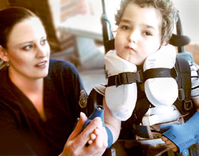 tricia meeker with patient.