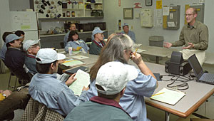 Andrew Roessler helps dislocated workers get back to work