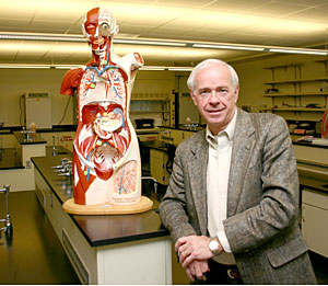 Larry Clausen in a lab.