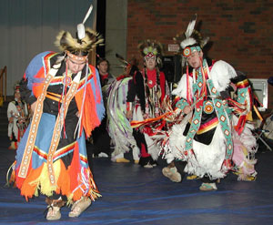 powwow dancers.