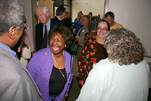 Former Cascade Executive Dean Mildred Ollee with PCC faculty.