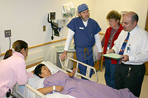 interpreting in action.